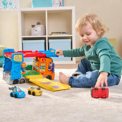 Vroom Vroom Go Maxi Camion Trasportatore 3 in 1 interattive con 3 macchinine incluse