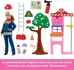 Barbie Playset Vigile Del Fuoco