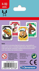 Clementoni - Sapientino Gioco di Carte con Animali Unico