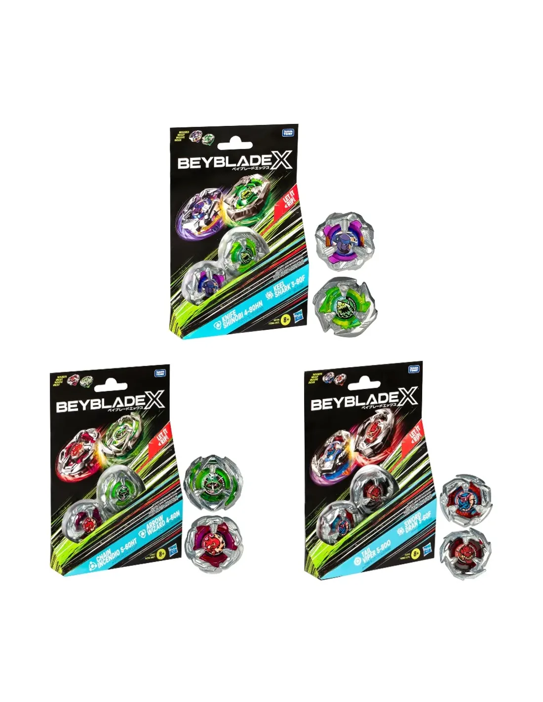 Beyblade X Dual Pack set con due trottole