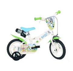 Bici Bluey per bambini 12" con telaio in acciaio, freno anteriore e gomme in EVA