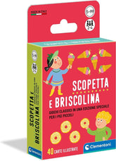 Clementoni - Scopetta e Briscolina Mazzo di Carte da gioco per Bambini