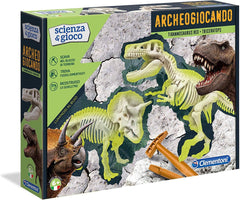 Clementoni - Archeogiocando T-Rex & Triceratopo