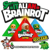 Skifidol Italian Brainrot - Pyramid con 12 mini cuties