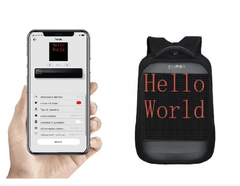 Zaino con schermo Led