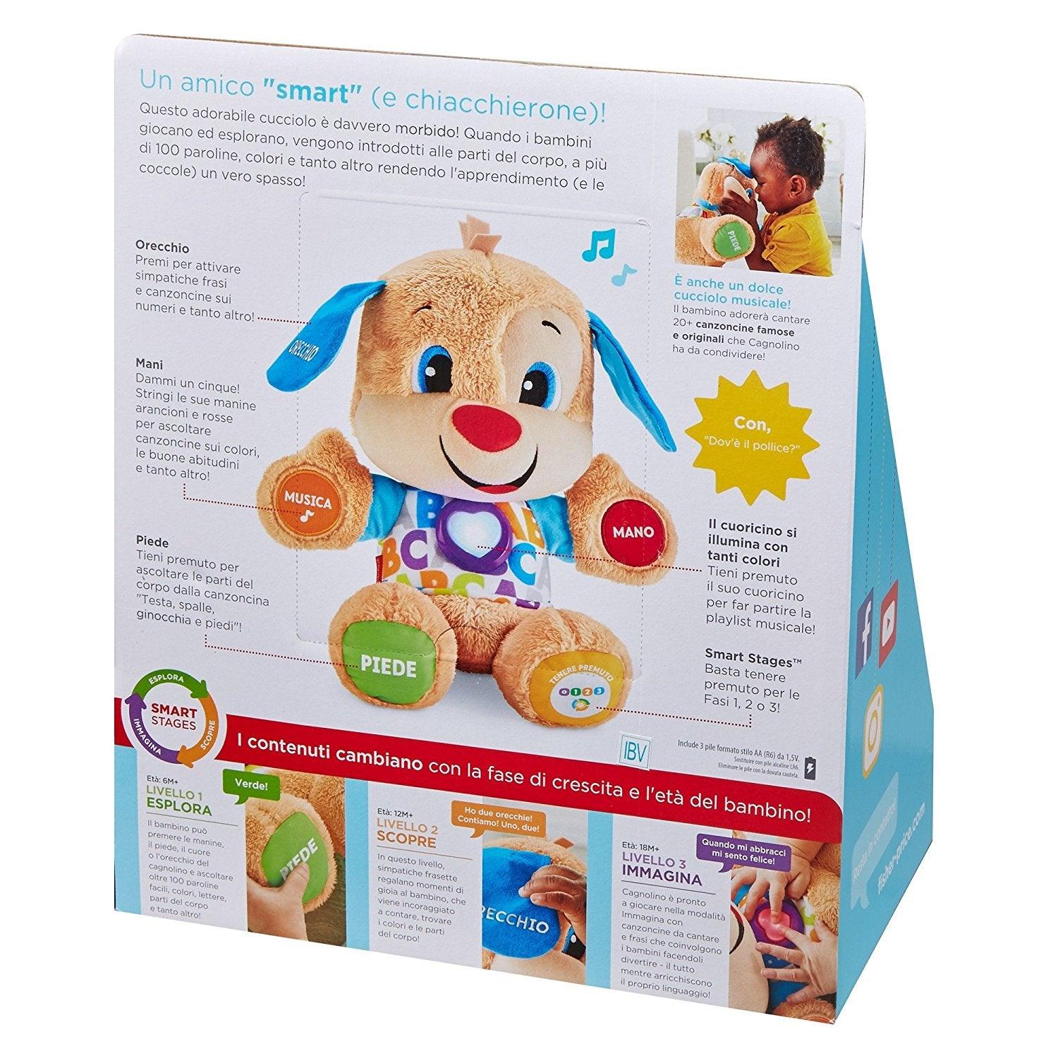 FISHER PRICE RIDI & Impara Smart Stages formativi CUCCIOLO PELUCHE FISHER PRICE RIDI & Impara Smart Stages formativi CUCCIOLO PELUCHE