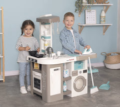 Smoby - Cucina Studio Cleaning con Lavatrice