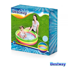 Bestway - Piscina Gonfiabile Colorata 3 Anelli 102X25cm