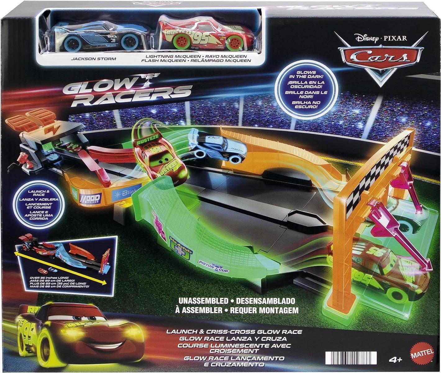 Disney Pixar Cars Pista Glow Racers Rocco Giocattoli