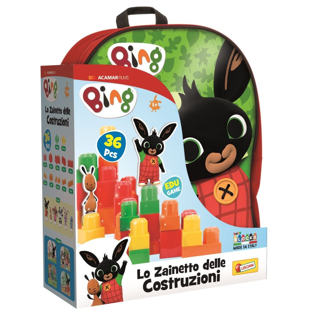 Bing - Zainetto Costruzioni baby rosso 