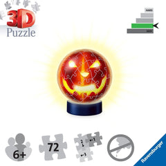 Puzzle 3D Zucca Halloween con Luce