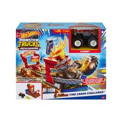 Hot Wheels Monster Trucks Arena Degli Scontri Sfida Bersaglio Infuocato