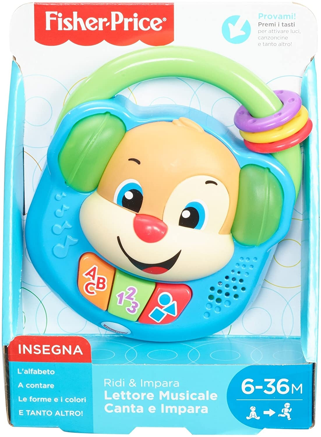 Fisher Price Lettore Musicale Canta e Impara FPV06 