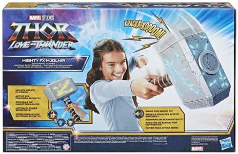 Marvel Legends Series, Mjolnir del Potente Thor, Martello per Roleplay elettronico con luci ed Effetti sonori - Hasbro - TV & Movies - Giocattoli Marvel Legends Series, Mjolnir del Potente Thor, Martello per Roleplay elettronico con luci ed Effetti sonori - Hasbro - TV & Movies - Giocattoli