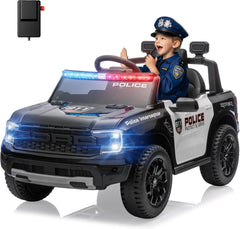 Auto elettrica per bambini Ford Raptor Police Lithium 10.8V