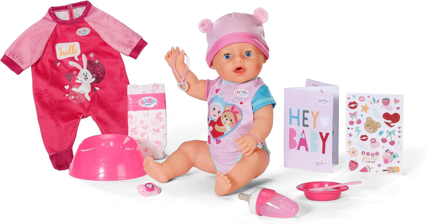 Baby Born Emma Bambola con 10 funzioni e accessori