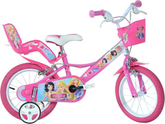 Bici per bambina Fairytale Princess 14 con rotelle e doppio freno