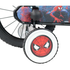 Bici per bambino Marvel Spiderman 14 pollici con telaio in acciaio e doppi freni 