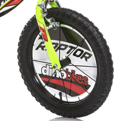 Bici per bambino Raptor 16 pollici con doppi freni, telaio e ruote in acciaio