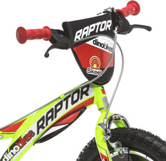 Bici per bambino Raptor 16 pollici con doppi freni, telaio e ruote in acciaio