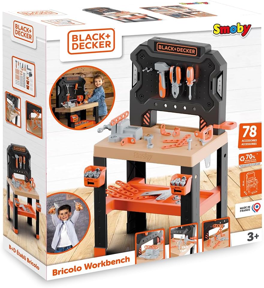 Black & Decker Banco da lavoro con 78 accessori