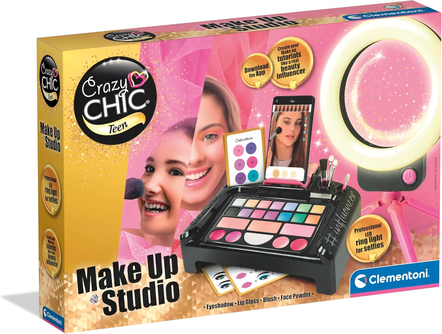 Crazy Chic - Make-up Studio Set Completo con Cosmetici e Pennelli