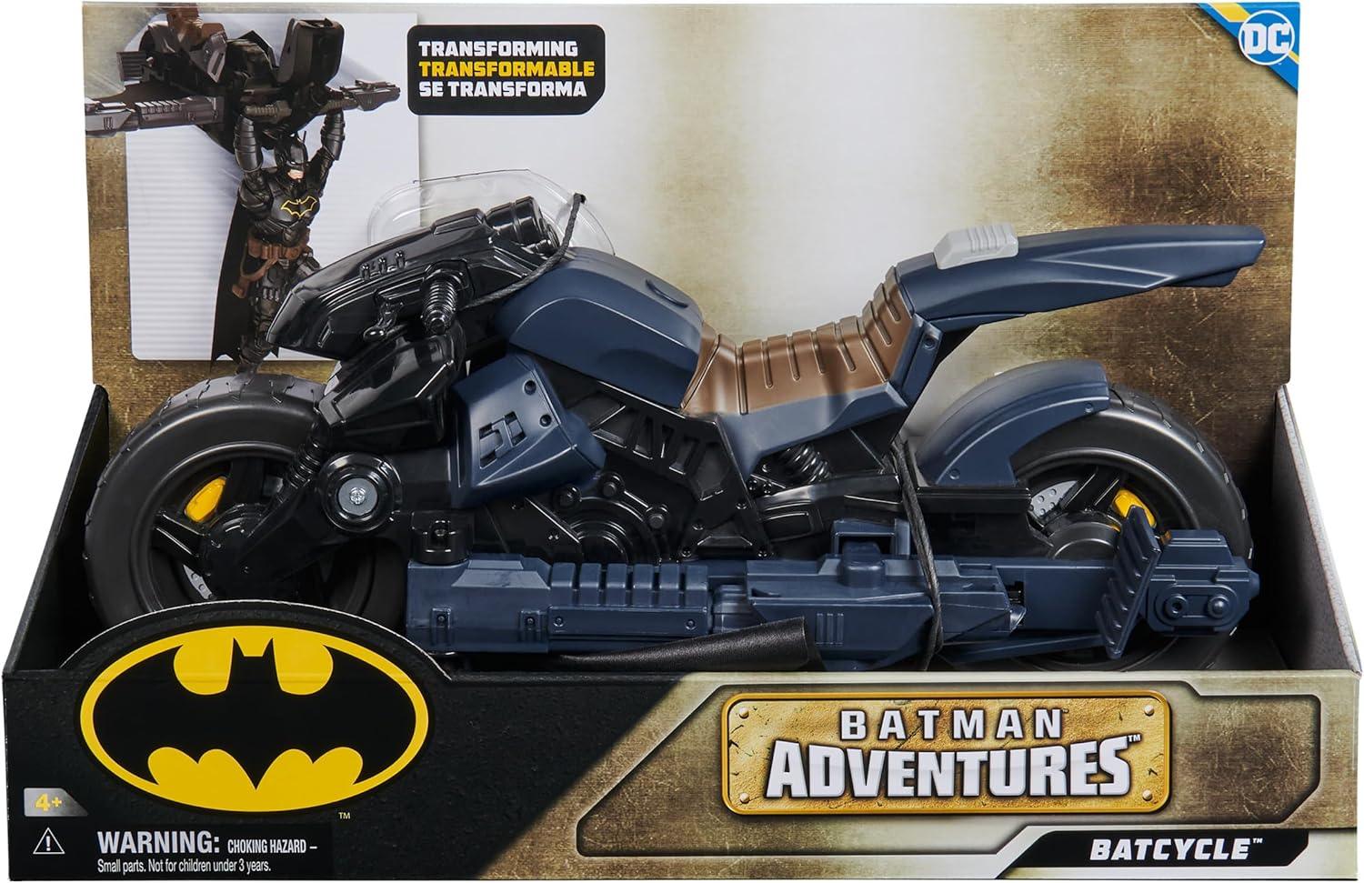 Set DC Comics Batman Adventures: Batcycle 2-in-1 Trasformabile + Action Figure Robin Armatura 30 Cm - Giochi Supereroi 4+ Anni