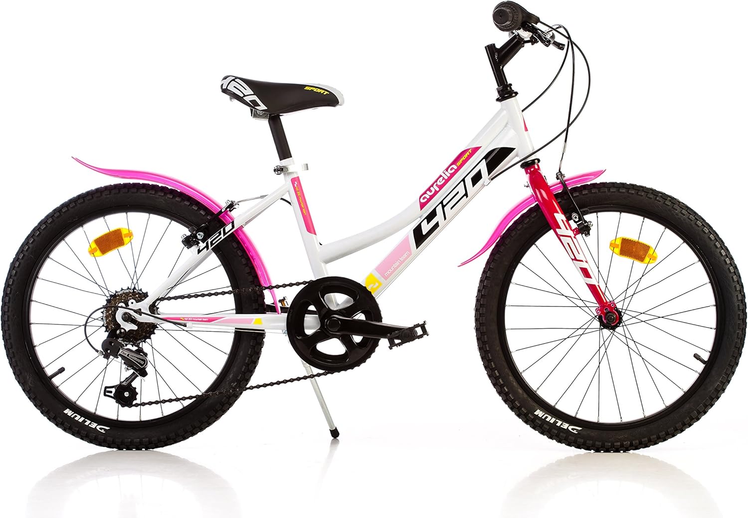 Dino Bikes - Bici Bambina 20 con telaio in acciaio e cambio a 6 velocità