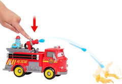 Disney Pixar Cars - Sfreccia E Soccorri Set Camion Pompieri Red e Guido