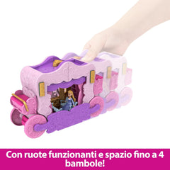 Disney Princess - Playset 2 In 1 Castello Carrozza Trasformabile