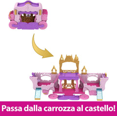 Disney Princess - Playset 2 In 1 Castello Carrozza Trasformabile