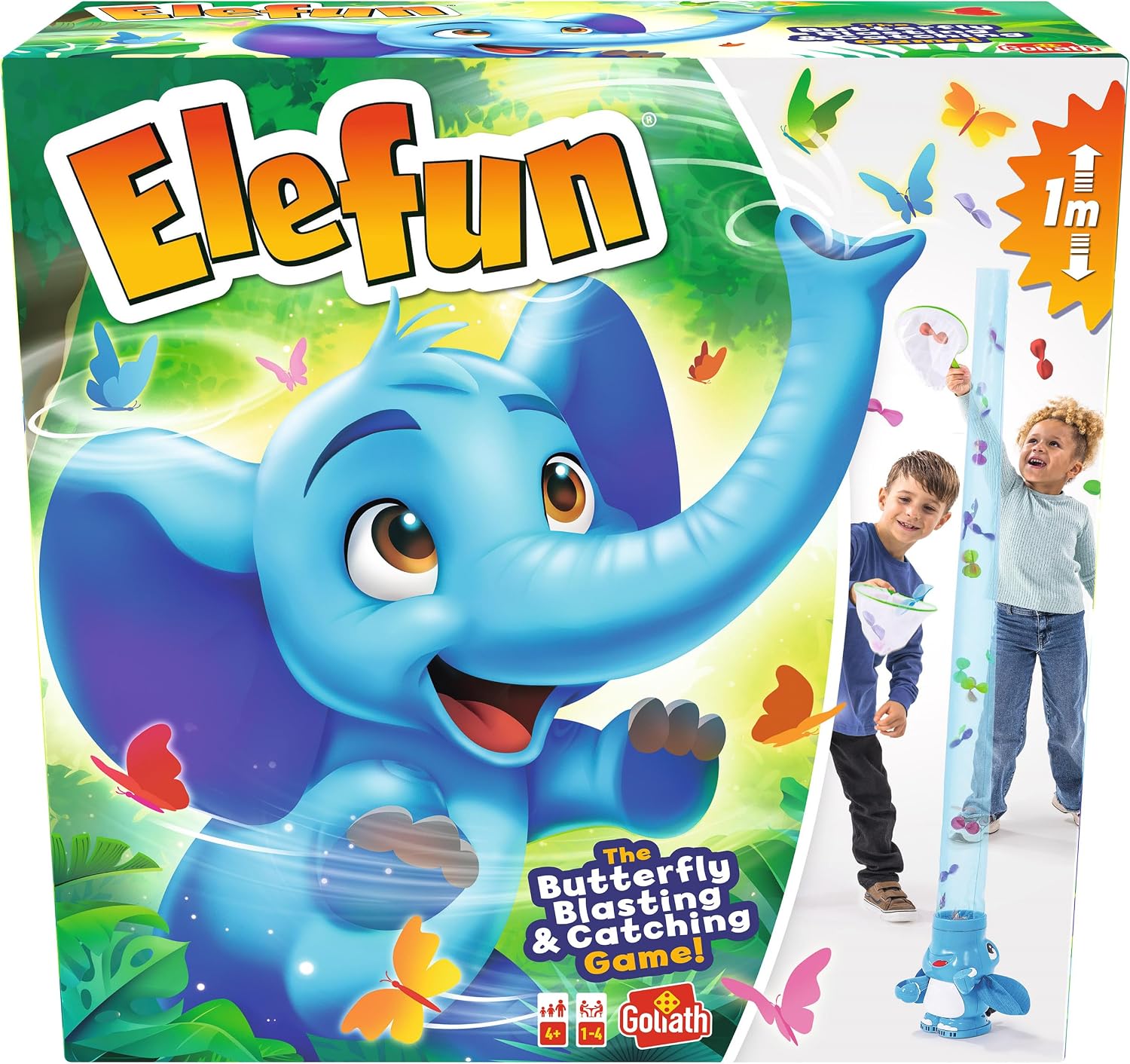Elefun - Elefantino Lancia Farfalle da Catturare con Reti