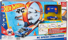 Hot Wheels - Pista Sfida di velocità con veicolo radiocomandato