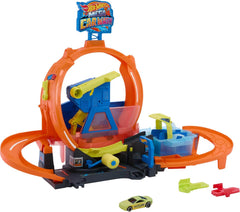 Hot Wheels City - Autolavaggio Mega Loop set pista con macchinina