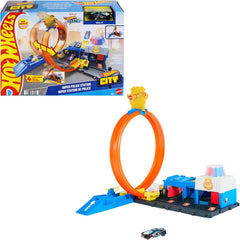 Hot Wheels City - Playset Super Stazione di Polizia con veicolo