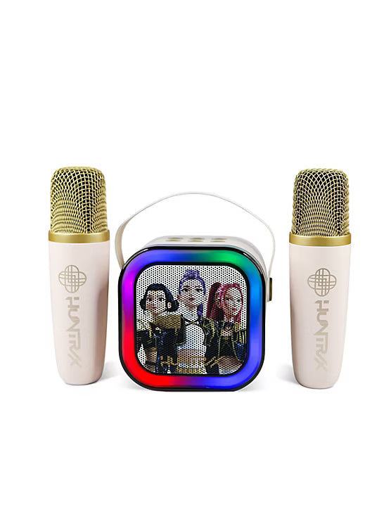 K-Pop Demon Hunters - Cassa Karaoke con 2 Microfoni Huntrix