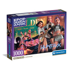 K-Pop Demon Hunters Huntrix Puzzle 1000 pezzi con poster