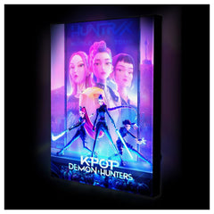 K-Pop Demon Hunters Poster illuminato con LED