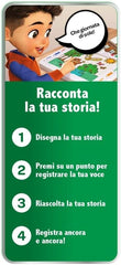 Lavagna Interattiva Parlante con Pennarelli e Fogli, Registra e Riascolta Le tue Storie