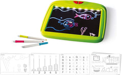 Lavagna Scrivimpara con pennarelli fluorescenti