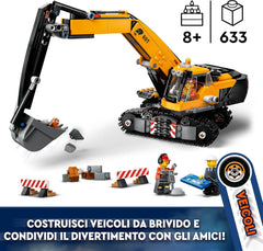 Lego City - Escavatore da cantiere giallo 60420