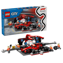 Lego City - Pitstop e meccanici con monoposto Ferrari F1 60433