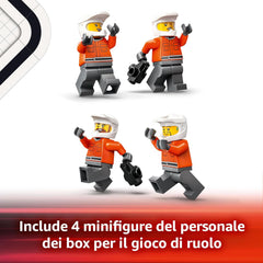 Lego City - Pitstop e meccanici con monoposto Ferrari F1 60433