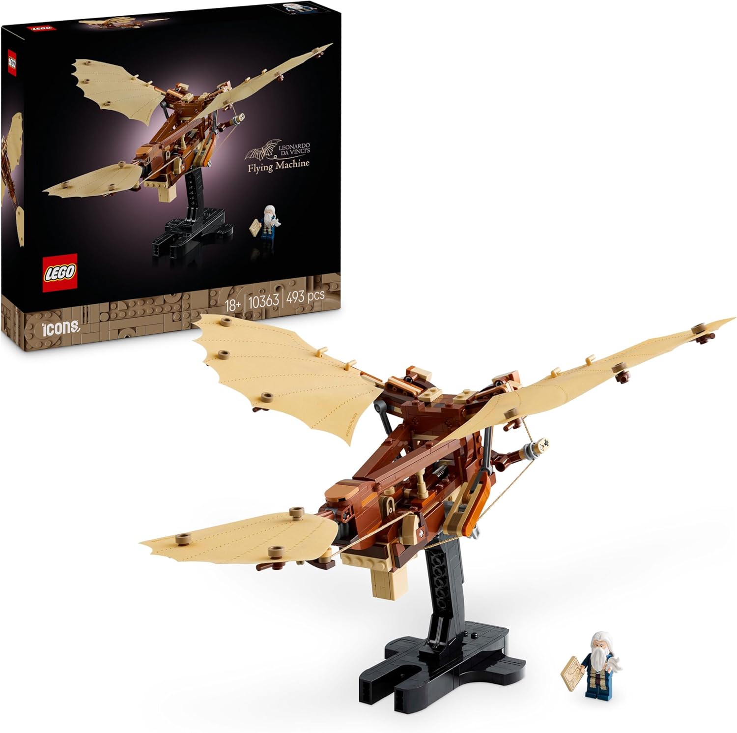 Lego Icons - Macchina volante di Leonardo da Vinci 10363