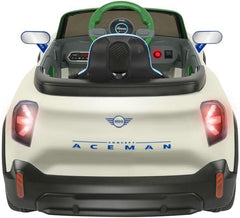 Macchina Mini Aceman 12V per bambini con Batteria al Litio Radiocomandata Bianca