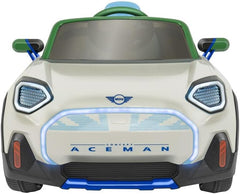 Macchina Mini Aceman 12V per bambini con Batteria al Litio Radiocomandata Bianca