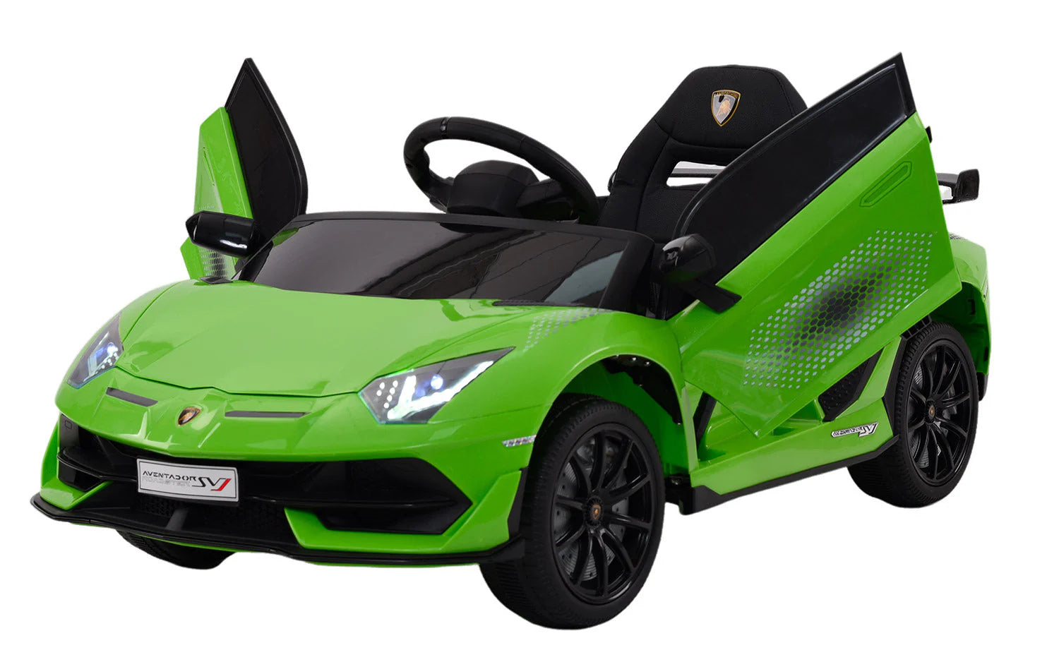 Mini Lamborghini Elettrica per bambini Aventador Verde 12V