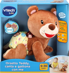Orsetto Teddy - Peluche Canta e Gattona con Me