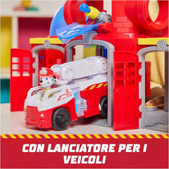 Paw Patrol Fire Rescue - Stazione dei Pompieri con Marshall e Camion