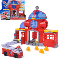 Paw Patrol Fire Rescue - Stazione dei Pompieri con Marshall e Camion